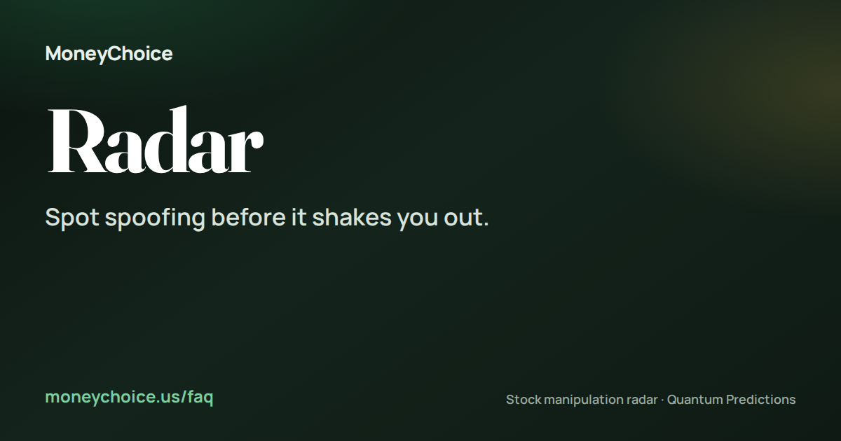 What is stock manipulation radar?, stock manipulation radar